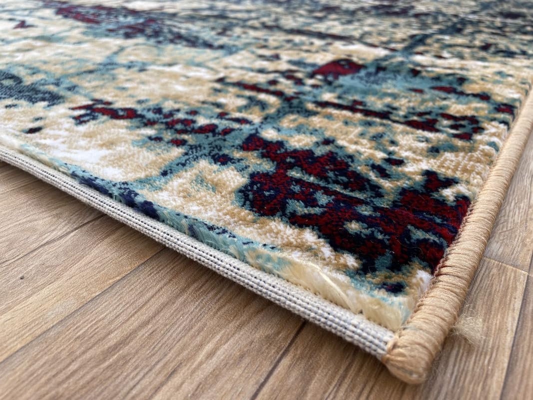Handmade Multi Colour and More Shining Carpet for Living Room Drawing Room Hall 90x150cm (3x5 feet)