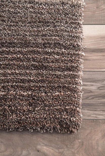 Handcrafted Blue & Beige Ombre Shaggy Carpet Luxury