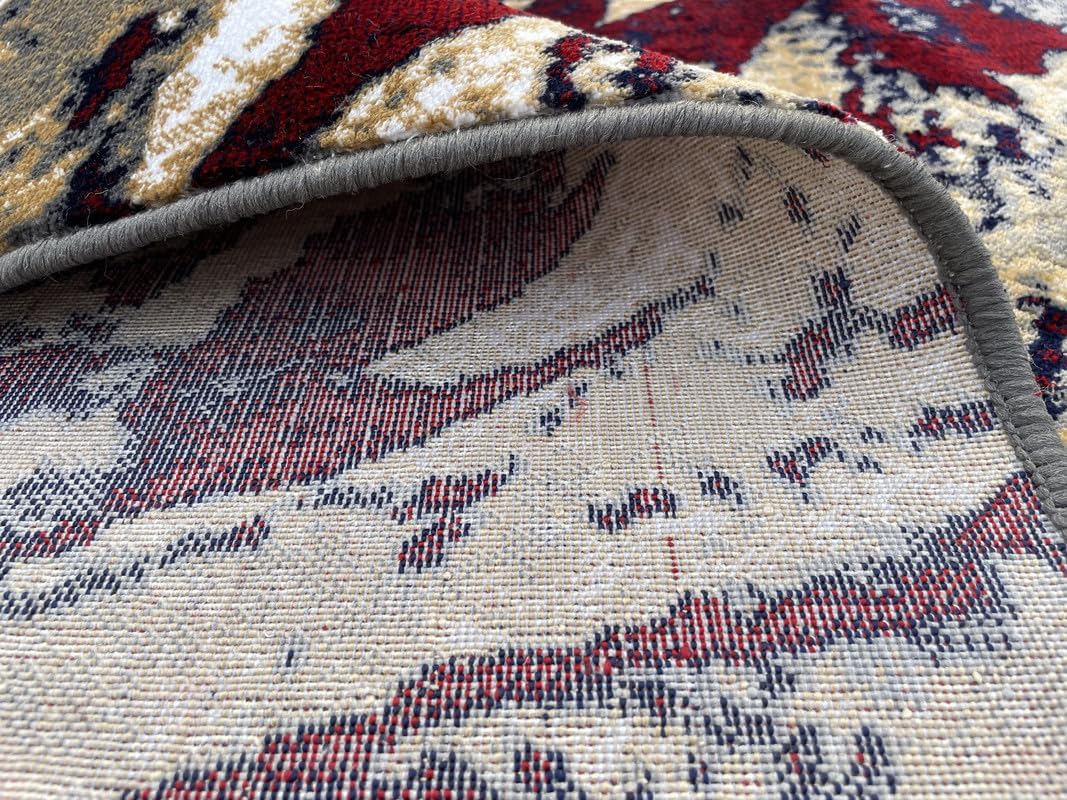 Carpet Handmade Multi Colour and More Shining Carpet for Living Room Drawing Room Hall 150x210cm (5x7 feet)