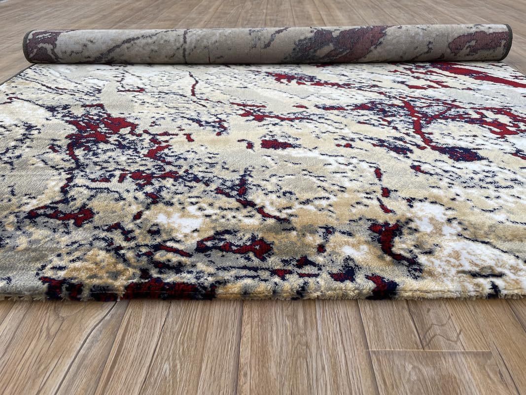 Carpet Handmade Multi Colour and More Shining Carpet for Living Room Drawing Room Hall 150x210cm (5x7 feet)