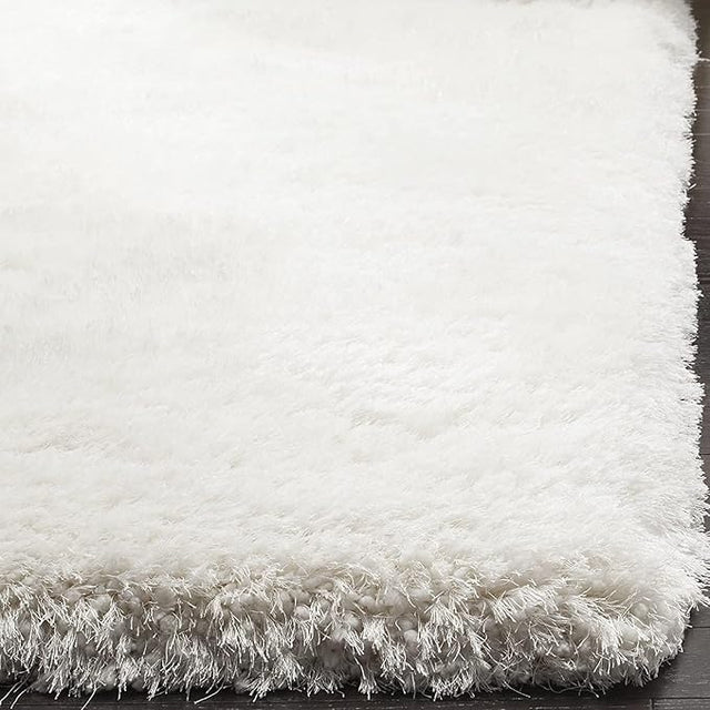 Handcrafted Snow White Carpet