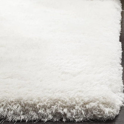 Handcrafted Snow White Carpet