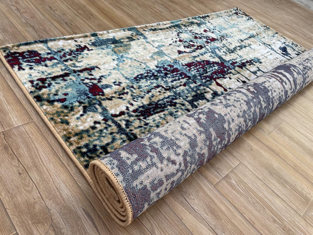 Handmade Multi Colour and More Shining Carpet for Living Room Drawing Room Hall 90x150cm (3x5 feet)