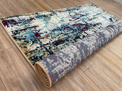Handmade Multi Colour and More Shining Carpet for Living Room Drawing Room Hall 90x150cm (3x5 feet)