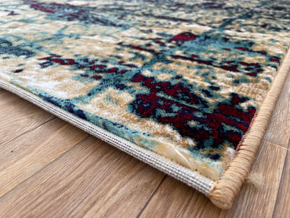 Handmade Multi Colour and More Shining Carpet for Living Room Drawing Room Hall 90x150cm (3x5 feet)