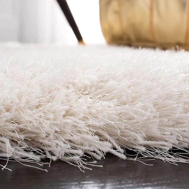 Premium Round Shaggy Carpet – Super Soft Microfiber Wool | Anti-Skid | Plush Area Rug for Living Room & Bedroom